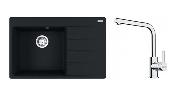 FRANKE Zestaw G251FM CNG 611-78 TL/2 czarny mat + FS 3230.031