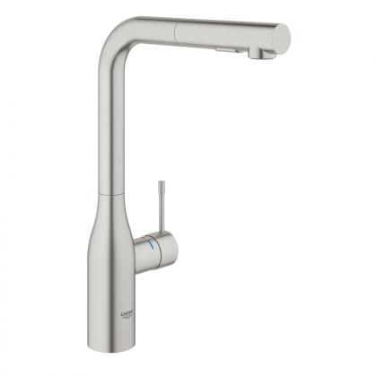 GROHE 30270DC0 Baterie Essence L-výpusť s duální sprchou supersteel