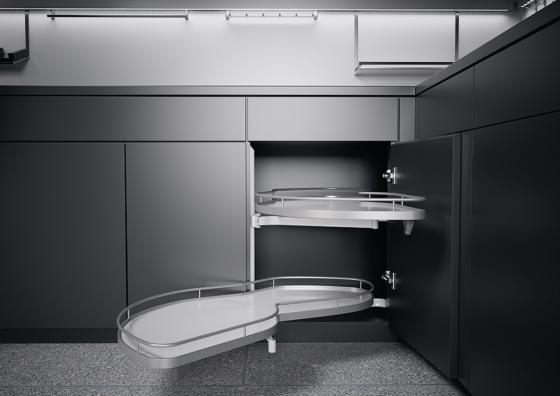 K-KES LeMans II, półki+drążek, Arena Classic, biały/srebrny, L, /min 1265