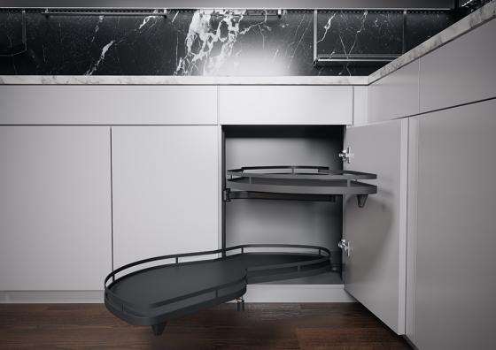 K-KES LeMans II, półki+drążek, Arena Style, antracyt, L, 450/min 1265