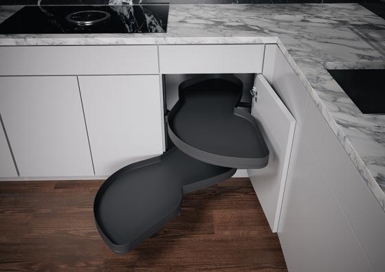 K-KES LeMans II, półki+drążek, Arena Pure, antracyt, L, 450/720-900