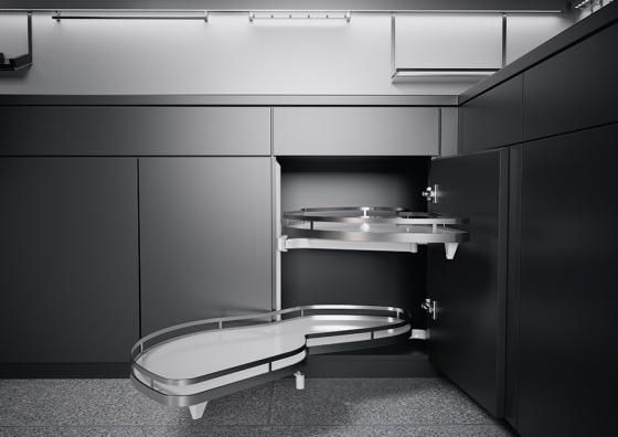 K-KES LeMans II, półki+drążek, Arena Style, biały/chrom, L, 600/min 1265