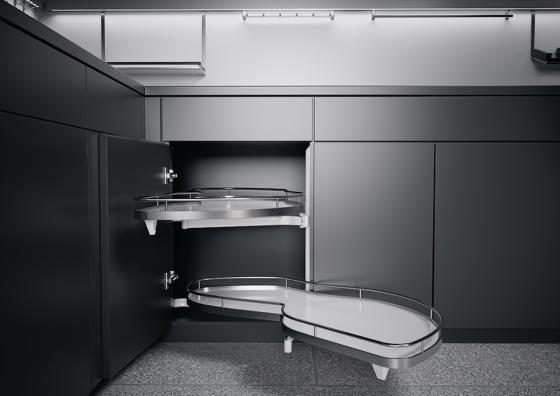 K-KES LeMans II, półki+drążek, Arena Classic, biały/chrom, P, 400/600-750