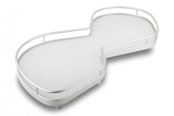 KES 047919 LeMans II, półki narożne, Arena Classic, 400mm, lewy - szare/srebrny