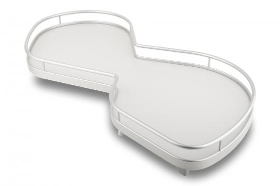 KES 047918 LeMans II, półki narożne, Arena Classic, 400mm, prawy - szare/srebrny