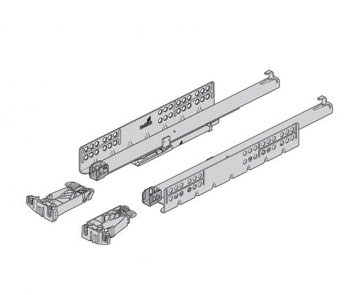 K-HETTICH komplet Quadro YOU 500mm/30kg + mocowania, boki 16mm, SiSy