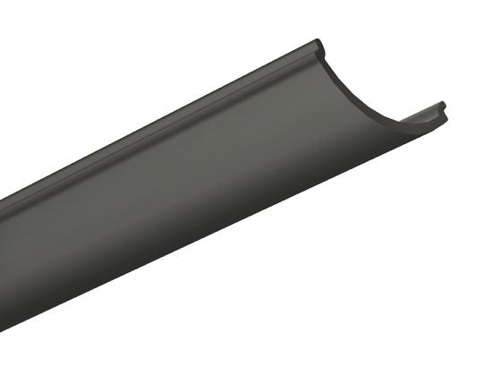 StrongLumio listwa maskująca do LED profili Angular wciskana, 2030mm czarna