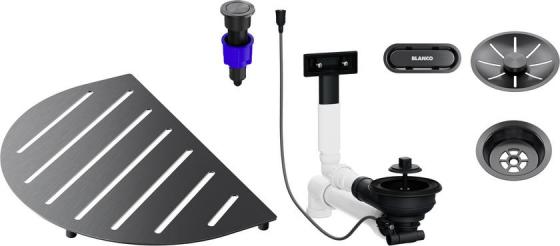 BLANCO 527996 Příslušenství dřezu Oovalon Components - Satin Dark Steel