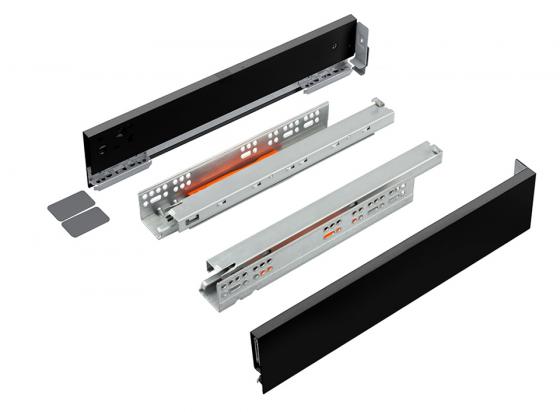 K-StrongMax 18 szuflada H89/500mm push, czarna