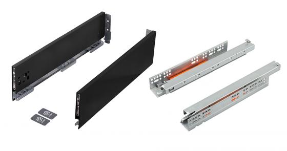 K-StrongMax16 szuflada H121/500mm push, czarna