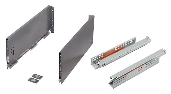 K-StrongMax16 szuflada H185/450mm push, szara