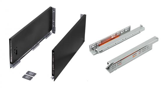 K-StrongMax16 szuflada H185/500mm push, czarna