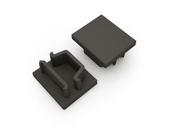 StrongLumio końcówki do profilu Maglyte-10 czarne (para)