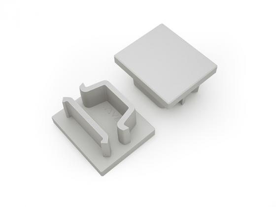 StrongLumio końcówki do profilu Maglyte-10 szare (para)