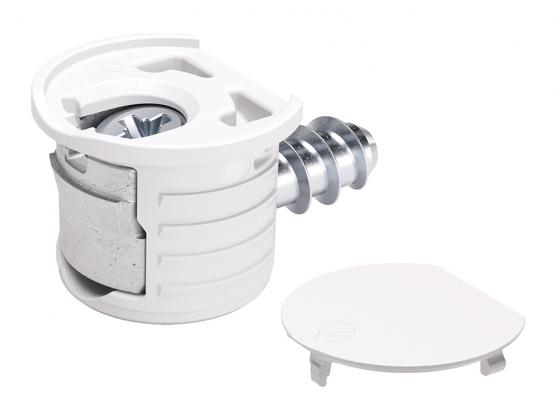IF KORE 15 – okucie łączące, M6 × 8 mm, zaślepka biała