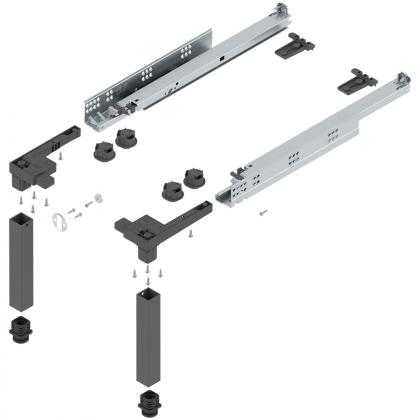 BLUM Z95.4600 Space Step, zestaw 460mm, ciemno szary OG