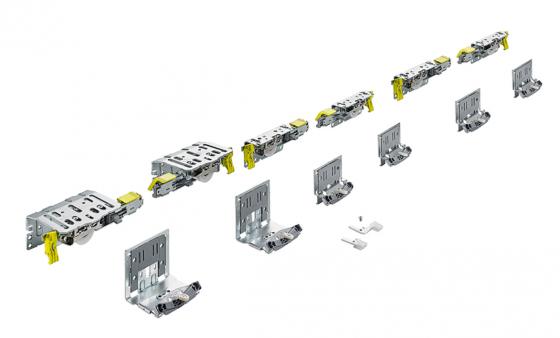 HETTICH 9275782 TopLine XL zest elem prowadząc do 3 skrzydeł,17mm,40-50mm/100kg