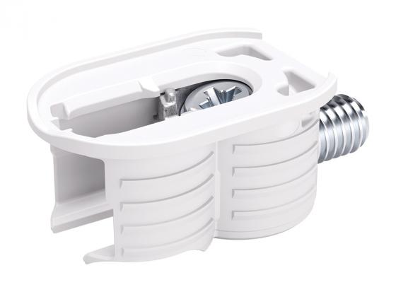 IF KORE 15 – podwójne okucie łączące, M6 × 8 mm, zaślepka biała
