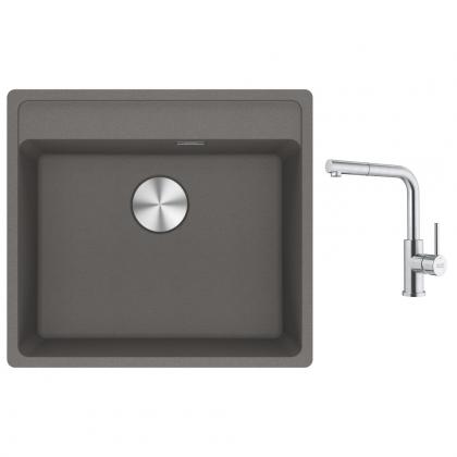 FRANKE Zestaw G298ŠK MRG 610-52 RTL šedý kámen + FC 6986