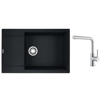 FRANKE Zestaw G301MČ MRG 611-78 BB czarny mat + FC 6985