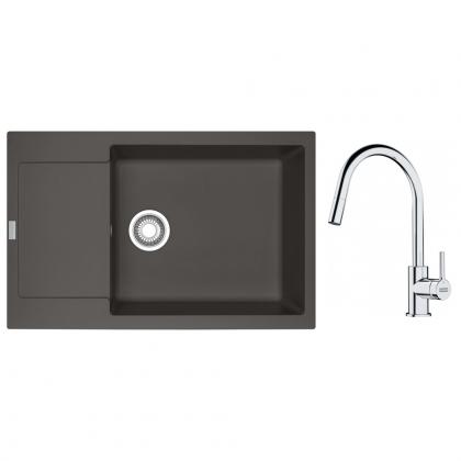FRANKE Set G260ŠB MRG 611-78 BB šedá břidlice + FS 3229.031 chrom