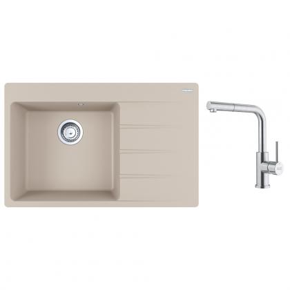 FRANKE Zestaw G290SA CNG 611-78 TL/2 sahara + FC6986