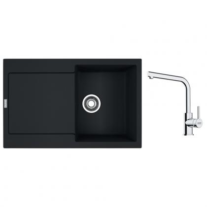FRANKE Zestaw G259MČ MRG 611 czarny matowy + FS 3230.031