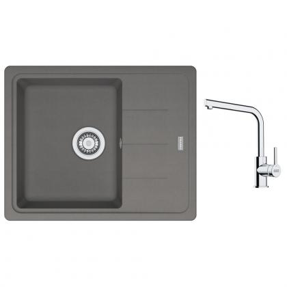 FRANKE Zestaw G262ŠK BFG 611-62 szary kamienny + FS 3230.031