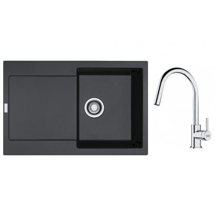 FRANKE Zestaw G258O MRG 611 onyks + FS 3229.031
