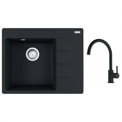 FRANKE Zestaw G270MČ CNG 611-62 TL/2 czarny matowy + FC 6018.901