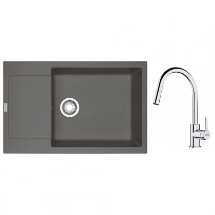 FRANKE Zestaw G260ŠK MRG 611-78 BB szary kamienny + FS 3229.031