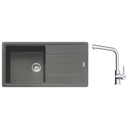 FRANKE Zestaw G264ŠK BFG 611 szary kamienny + FS 3230.031