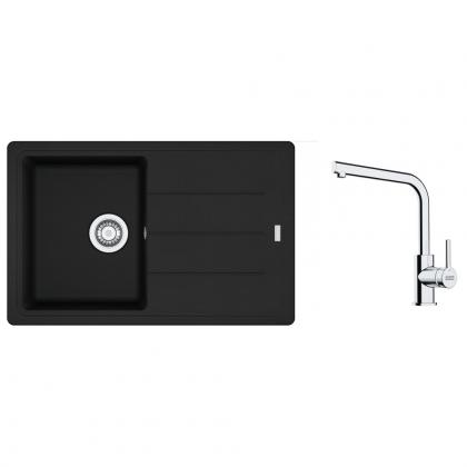 FRANKE Zestaw G263MČ BFG 611-78 czarny matowy + FS 3230.031