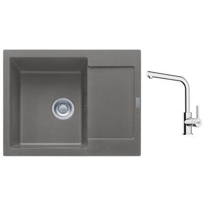 FRANKE Zestaw G257ŠK MRG 611-62 szary kamienny + FS 3230.031