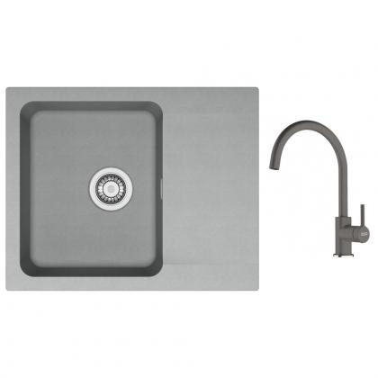 FRANKE Zestaw T118SZ OID 611-62 szary + FC 6018.084
