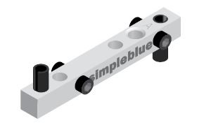 SEVROLL 20238 Simple/Blue element montażowy do płyty laminowanej 10/18mm