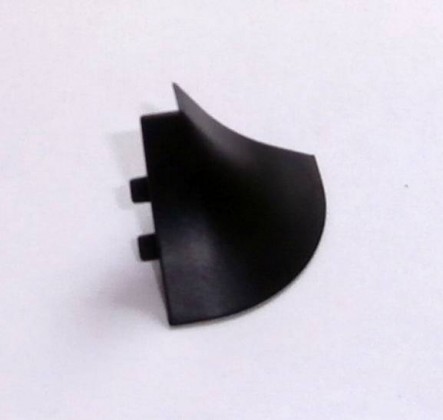 TL Slim line plus (Compact line) Narożnik zewnętrzny  90° CZARNY