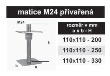TK-podstawa filara 110x110 - 250mm TK-podstawa filara 110x110 - 250mm