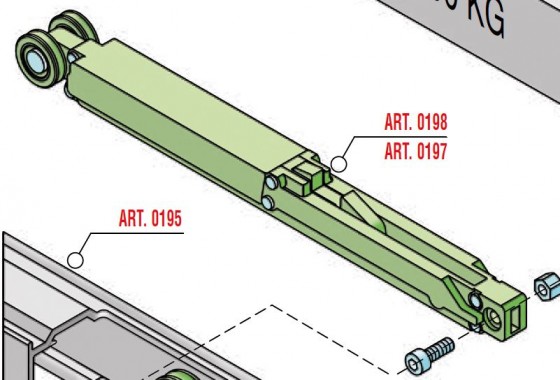 SISCO Silent tłumienie do drzwi przesuwnych 100kg