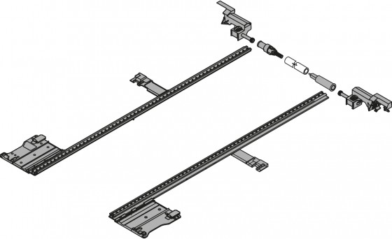 BLUM ZS7 m400 LU stabilizacja boczna 250-400 mm