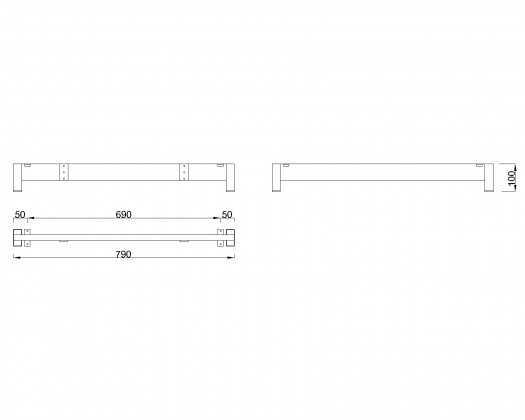 MILADESIGN stelaż niski Mobilar M6308-K antracyt MILADESIGN stelaż niski Mobilar M6308-K antracyt