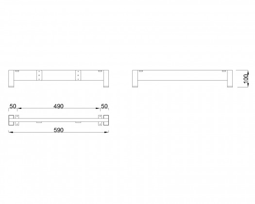 MILADESIGN stelaż niski Mobilar M6306-K antracyt MILADESIGN stelaż niski Mobilar M6306-K antracyt