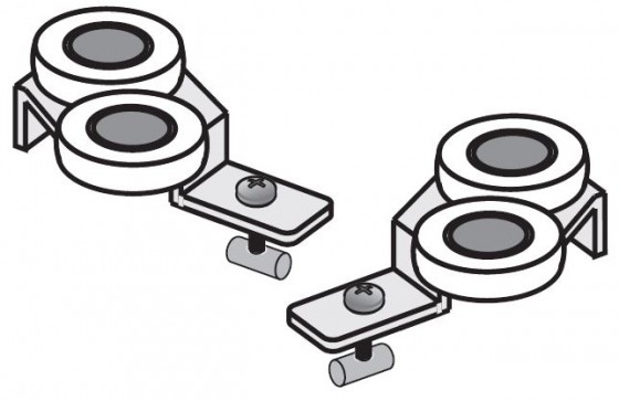 SEVROLL 10137 wózek górny Simple (10 mm Polo) symetryczny L+P