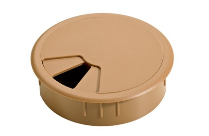HETTICH 9131029 Przepust kablowy, średnica 88 mm, plastik, buk