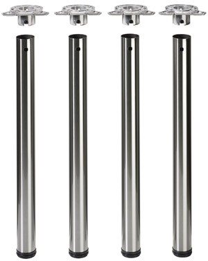 HETTICH 70136 EFUA noga do stołu 60 czarny matowy