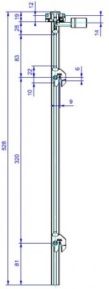 LEHMANN Drążek SVS3 Typ 5 (1+2 wysokość 544 mm)