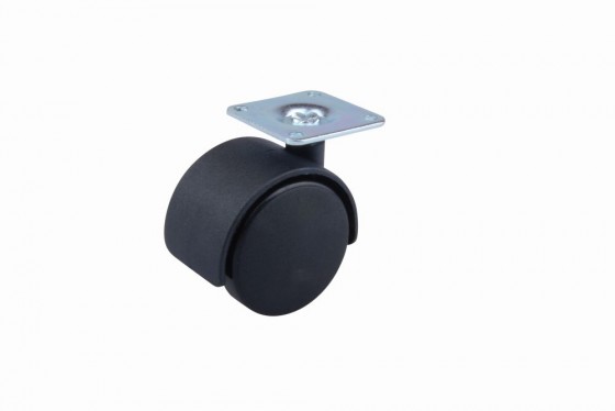 StrongCastors Kółko 50 mm z płytką czarne