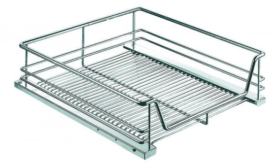 KES 008650 szuflada wewnętrzna 450mm chrom zastosowanie z wkładką dystansową