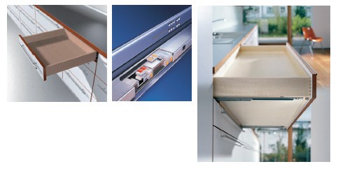 BLUM 560H3500B Tandem prowadnice pełnego wysuwu 350mm z tłumieniem