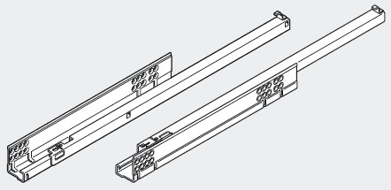 BLUM 560H4200B Tandem prowadnice pełnego wysuwu 420mm z tłumieniem
